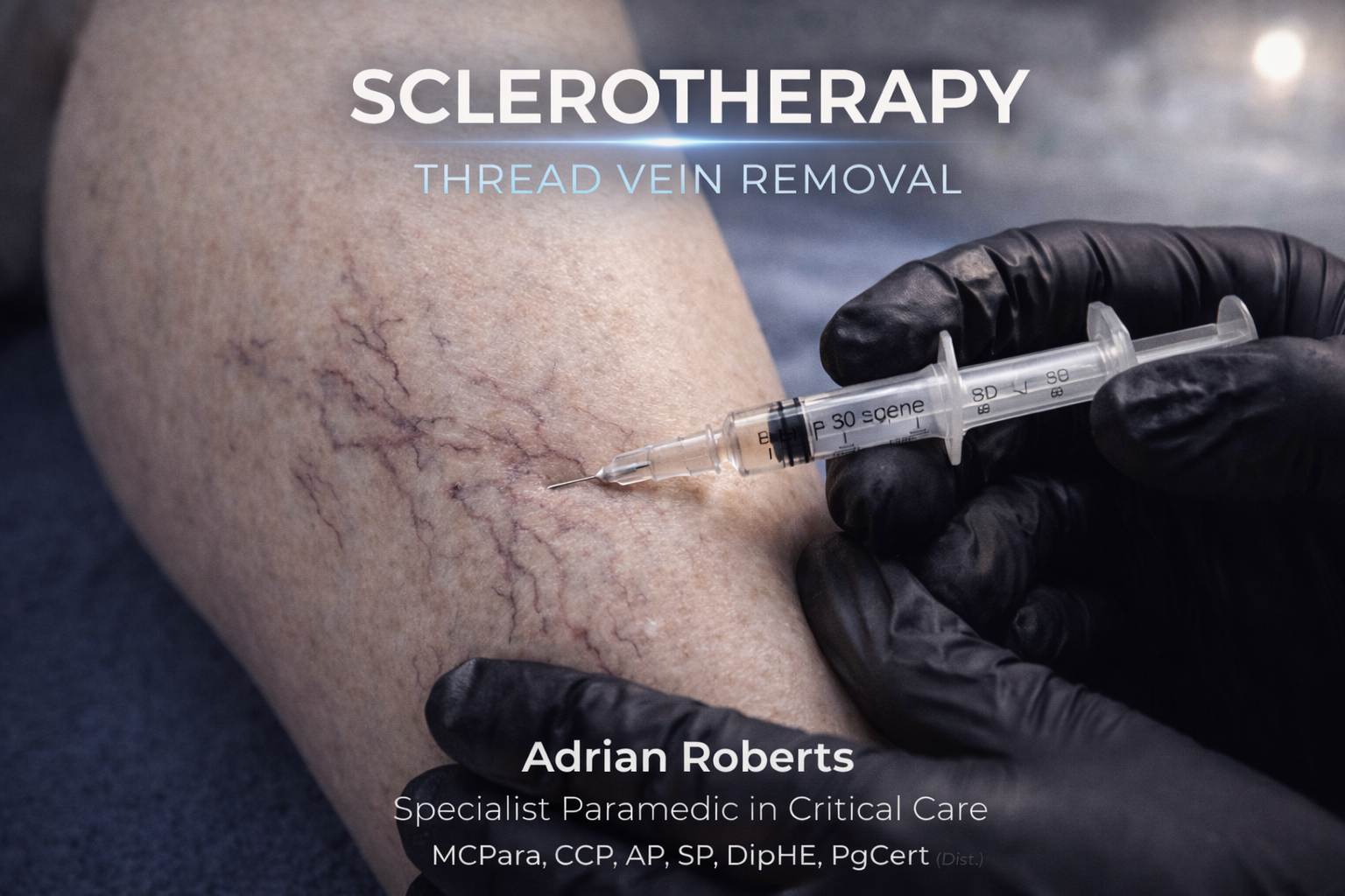 Sclerotherapy thread vein removal training course