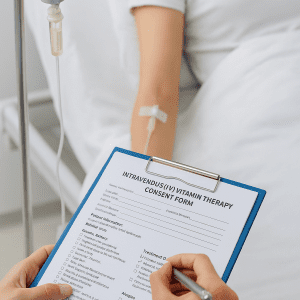Intravenous (IV) Vitamin Therapy Consent & Aftercare Form (UK-Compliant)