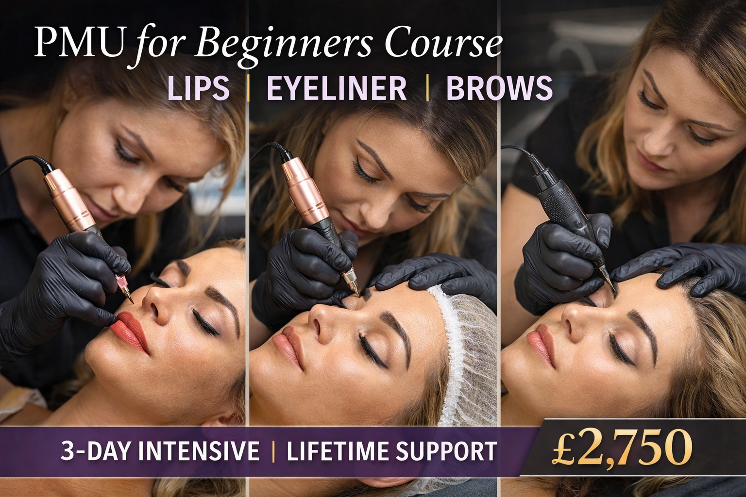PMU for Beginners — Lips, Eyeliner & Brows